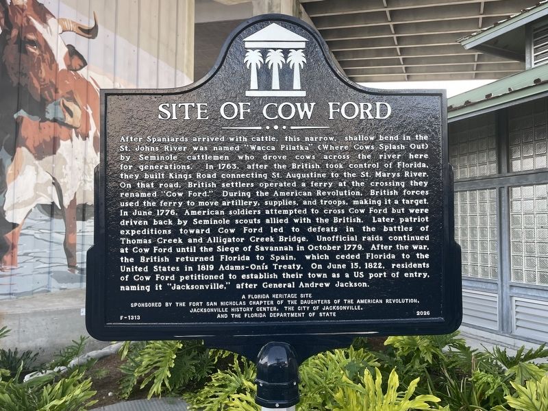 Site of Cow Ford Marker image. Click for full size.