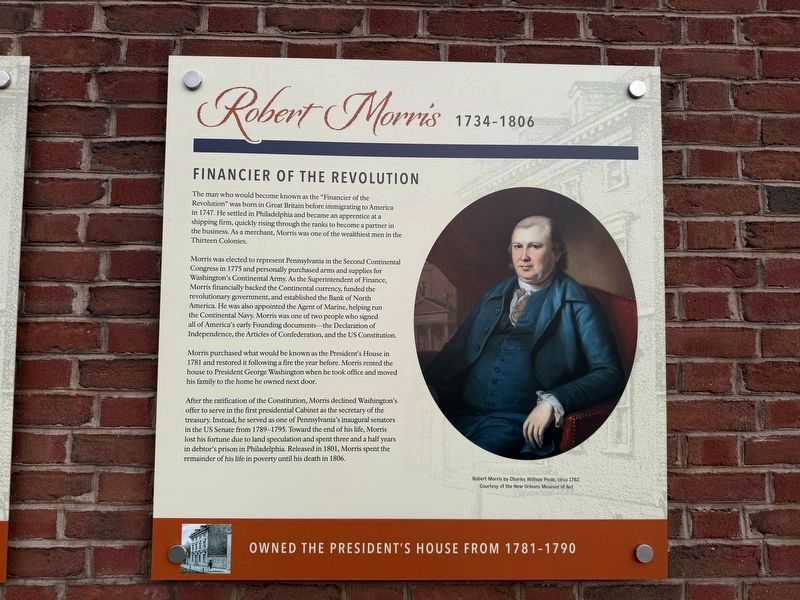 Robert Morris Marker image. Click for full size.