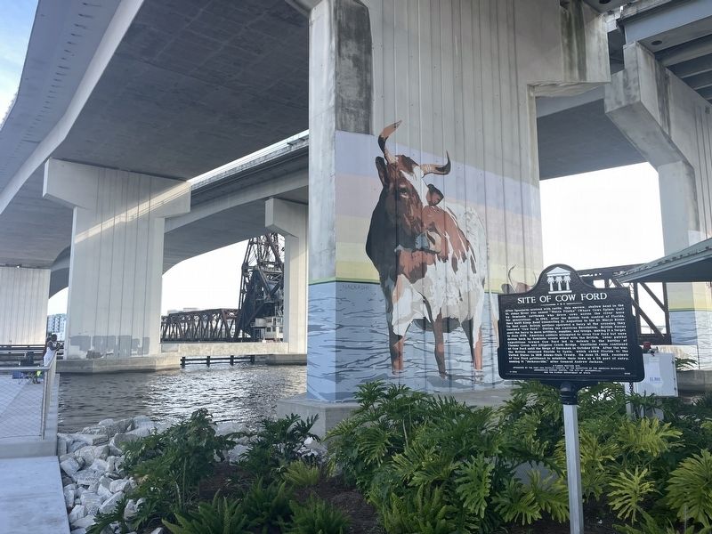 Site of Cow Ford Marker image. Click for full size.