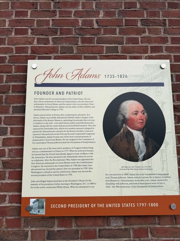 John Adams Marker. Click for full size. John Adams Marker image. Click for full size.