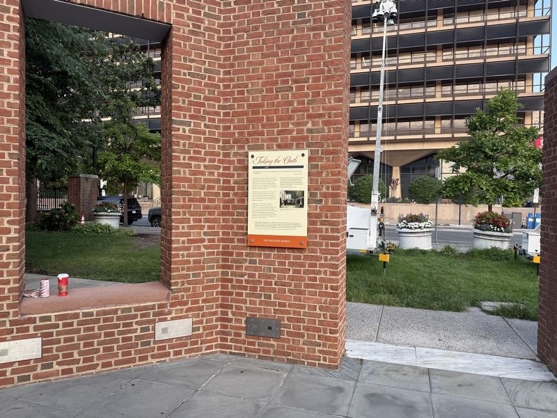 Taking the Oath Marker image. Click for full size.