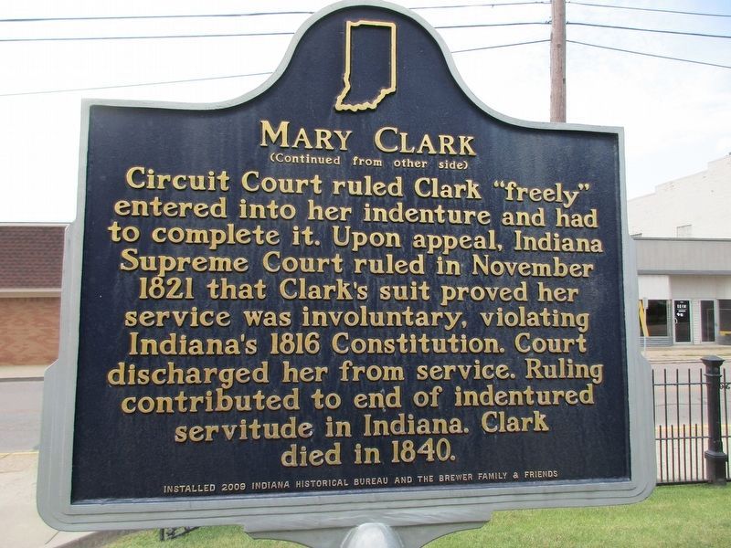 Mary Clark Marker [Reverse] image. Click for full size.