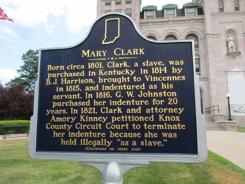 Mary Clark Marker [Obverse] image. Click for full size.