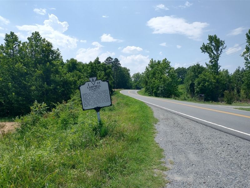 Campbell County / Charlotte County Marker image. Click for full size.