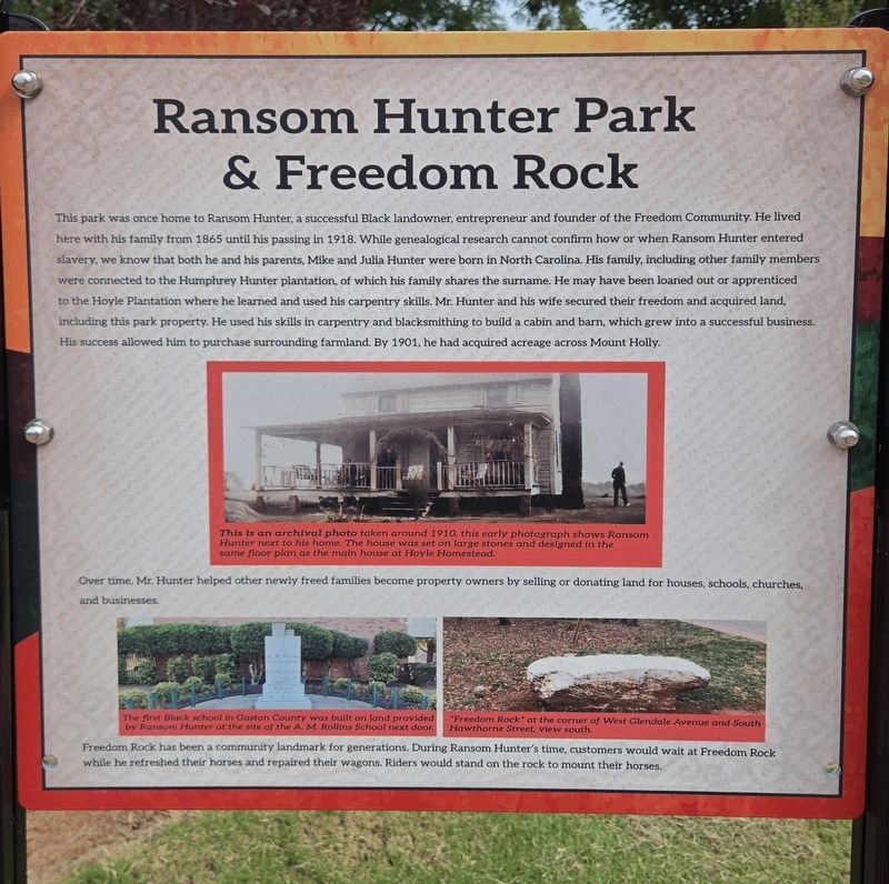 Ransom Hunter and Freedom Rock Marker image. Click for full size.