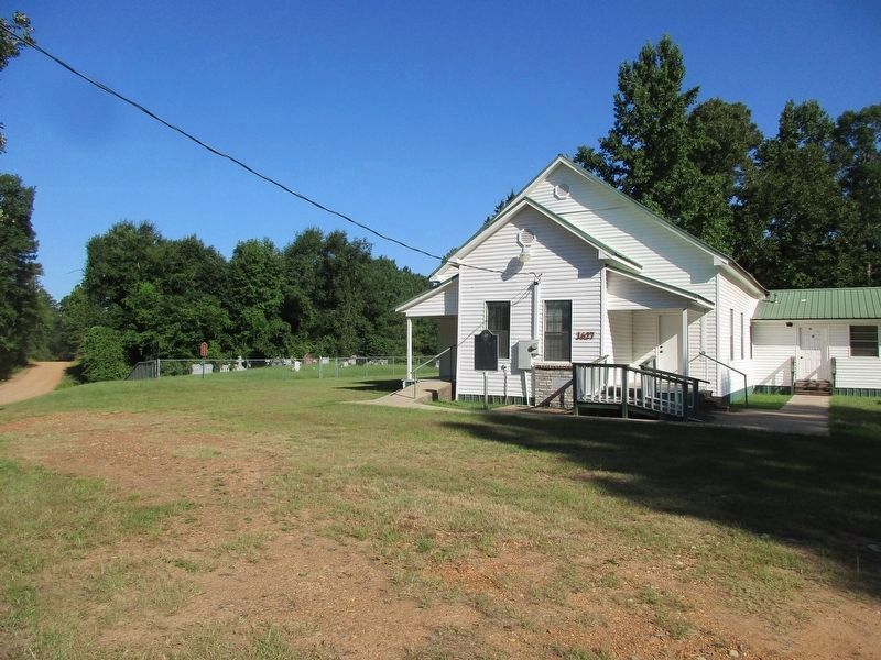 Pleasant Hill Missionary Baptist Church and marker. Click for full size. Pleasant Hill Missionary Baptist Church and marker image. Click for full size.