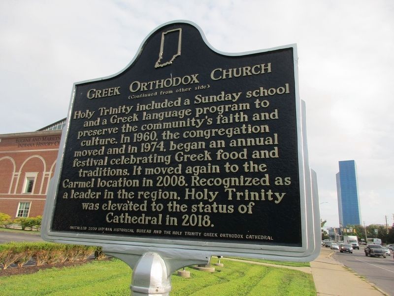 Greek Orthodox Church Marker [Reverse] image. Click for full size.