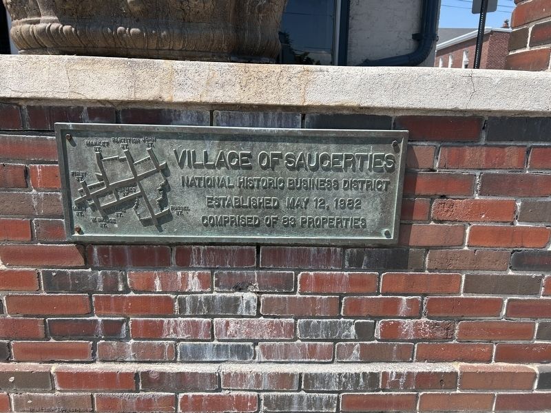Village of Saugerties Marker. Click for full size. Village of Saugerties Marker image. Click for full size.