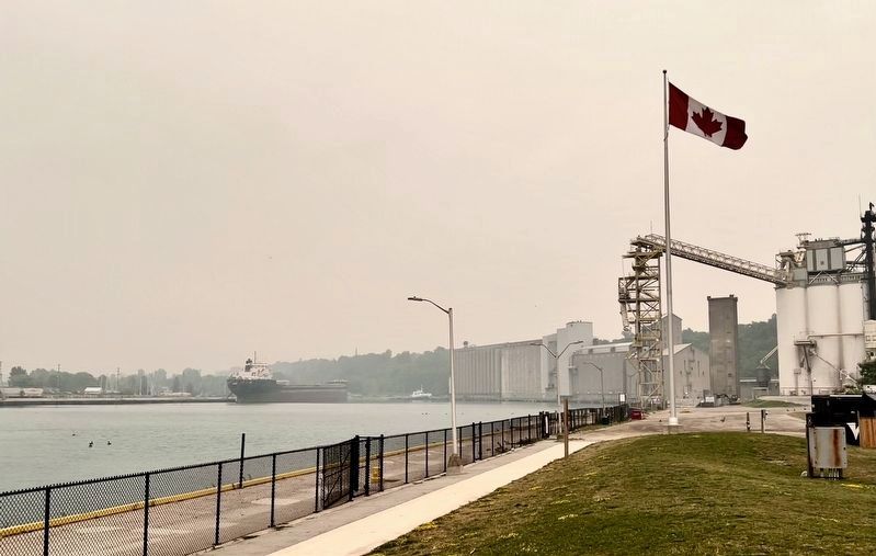 Goderich Harbour in July, 2026 image. Click for full size.