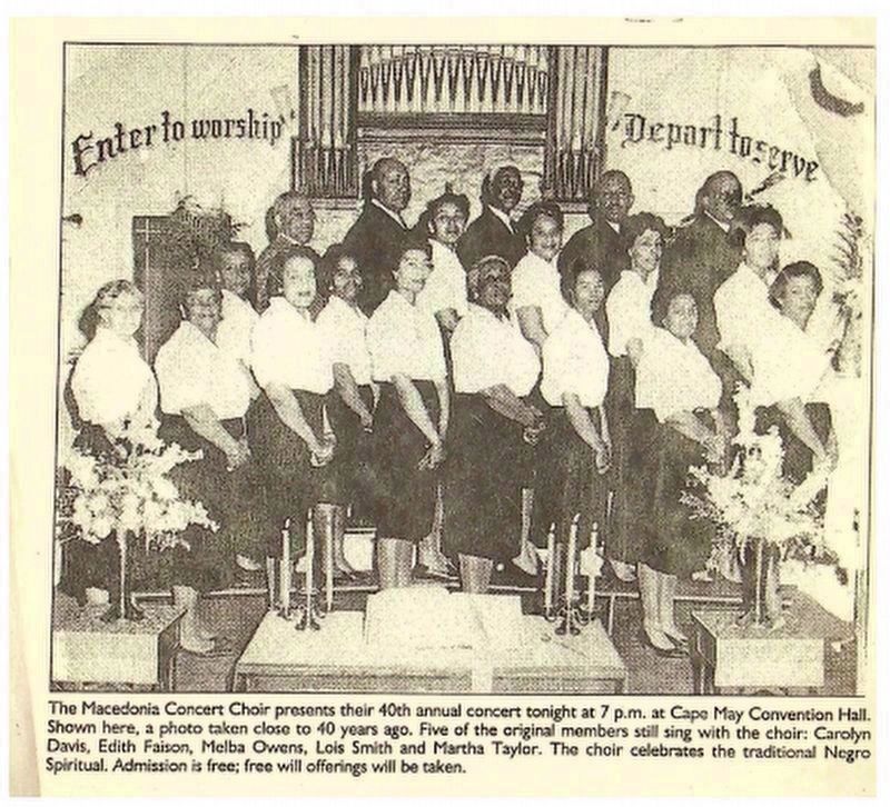 The Church Choir�s 40th Annual Concert image. Click for full size.