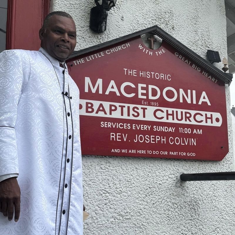 Rev. Joseph Colvin at the Church image. Click for full size.