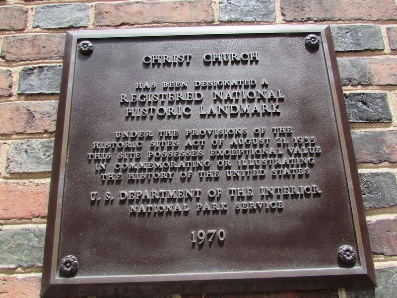 Christ Church Marker. Click for full size. Christ Church Marker image. Click for full size.