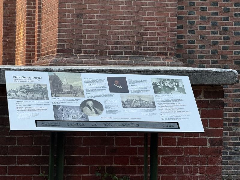 Christ Church Timeline Marker image. Click for full size.