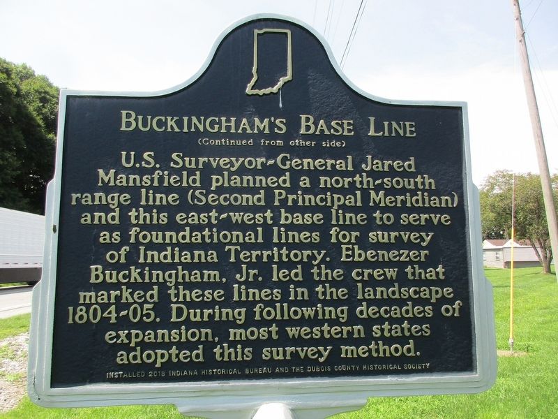 Buckingham's Base Line Marker image. Click for full size.