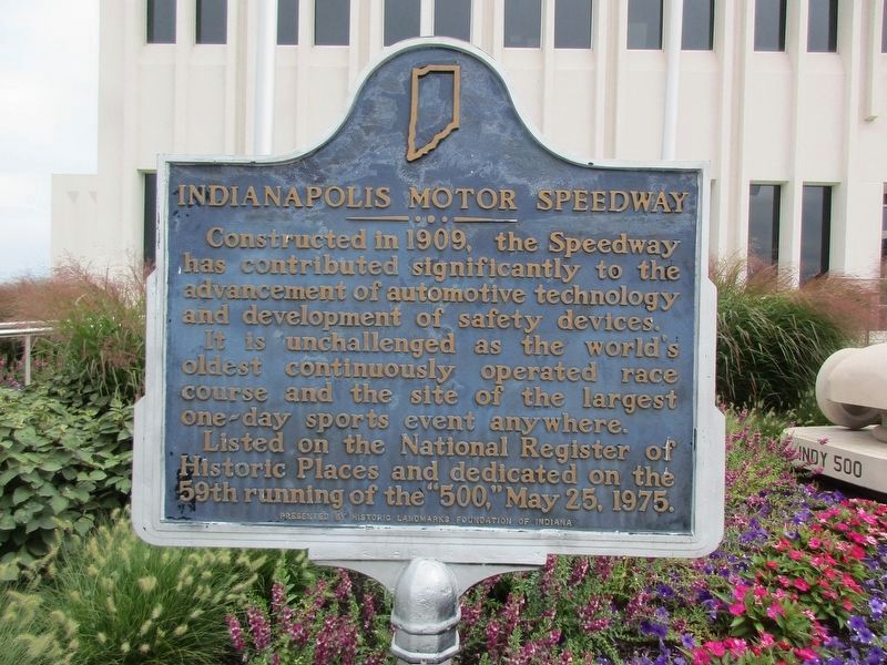 Indianapolis Motor Speedway Marker image. Click for full size.