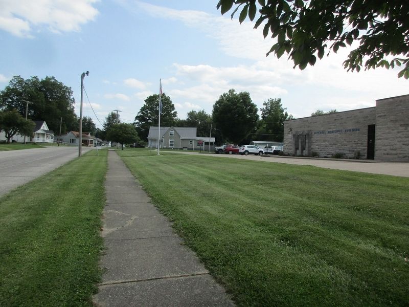 Site of Southern Indiana Normal College Marker. Click for full size. Site of Southern Indiana Normal College Marker image. Click for full size.