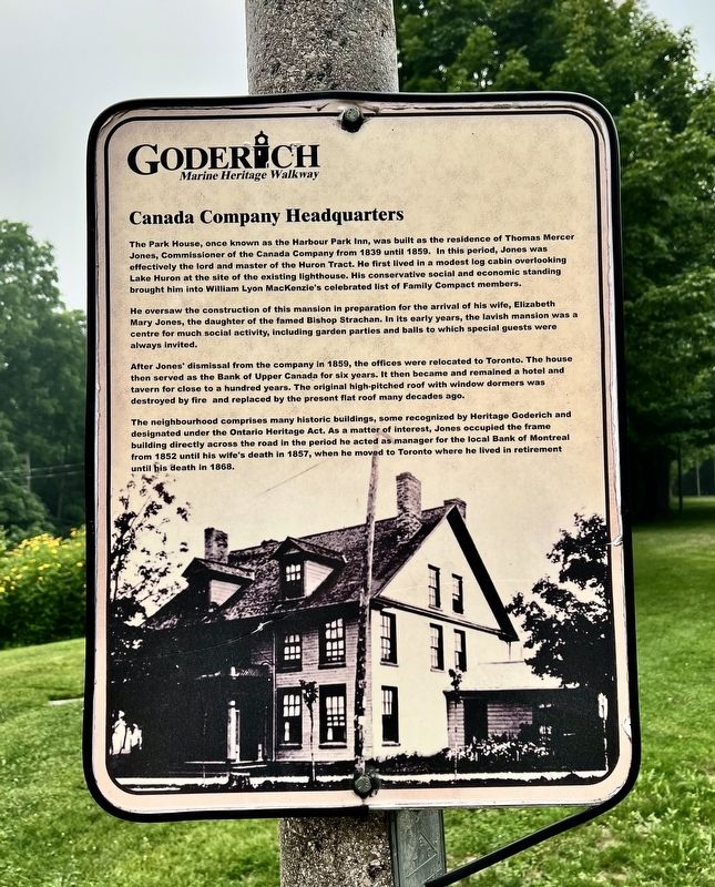Canada Company Headquarters Marker image. Click for full size.