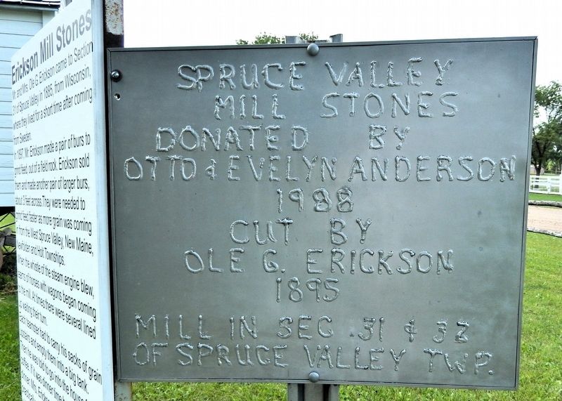 Spruce Valley Mill Stones. Click for full size. Spruce Valley Mill Stones image. Click for full size.