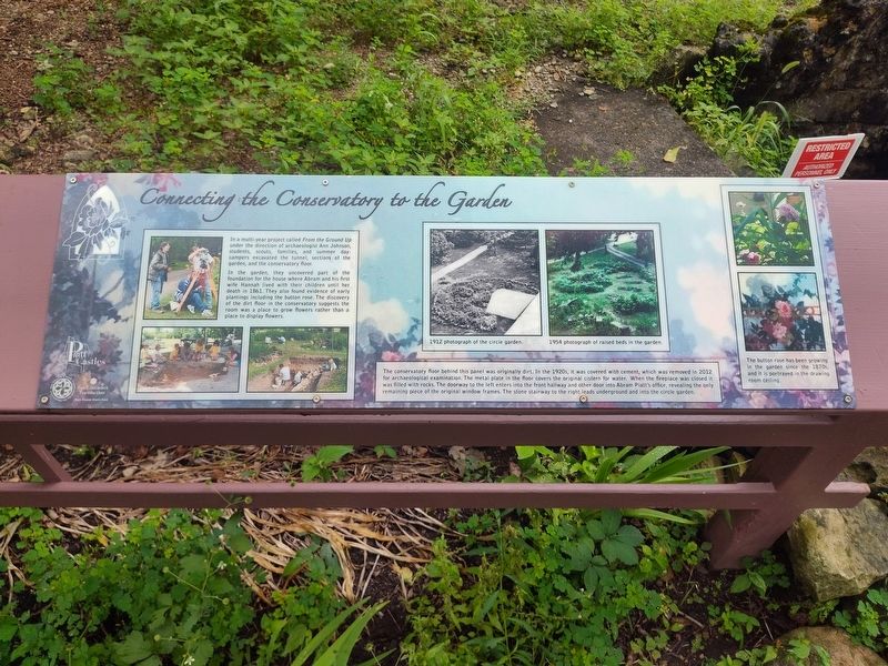 Connecting the Conservatory to the Garden Marker. Click for full size. Connecting the Conservatory to the Garden Marker image. Click for full size.