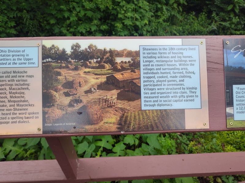 Past Shawnee Villages Marker. Click for full size. Past Shawnee Villages Marker image. Click for full size.