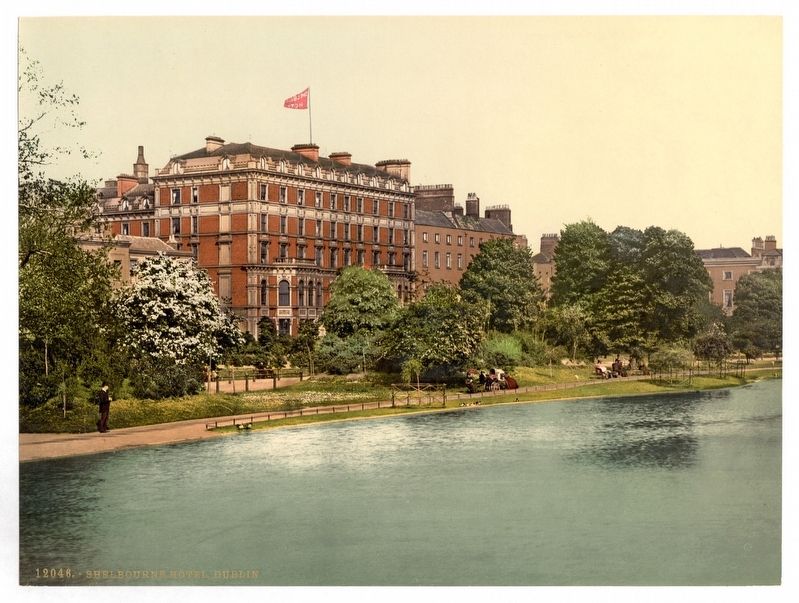 A photochrom print of Shelbourne Hotel, c. 1900. Click for full size. A photochrom print of Shelbourne Hotel, c. 1900 image. Click for full size.