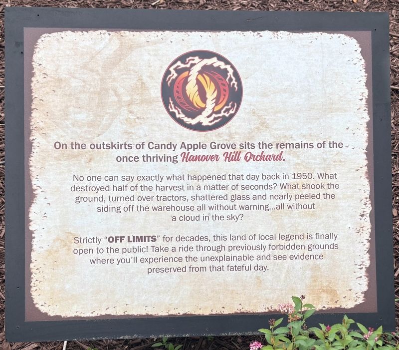 Hanover Hill Orchard Marker. Click for full size. Hanover Hill Orchard Marker image. Click for full size.