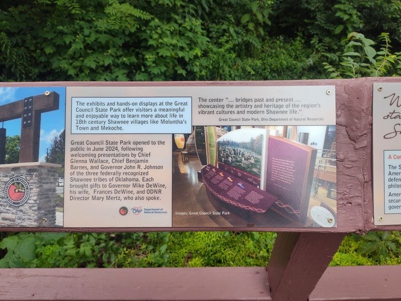Great Council State Park Marker. Click for full size. Great Council State Park Marker image. Click for full size.