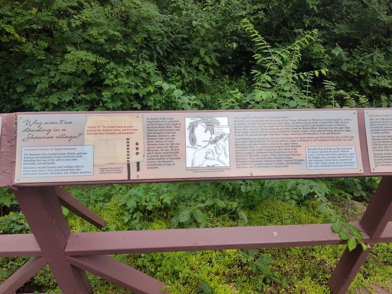 Why aren't we standing in a Shawnee village? Marker. Click for full size. Why aren't we standing in a Shawnee village? Marker image. Click for full size.