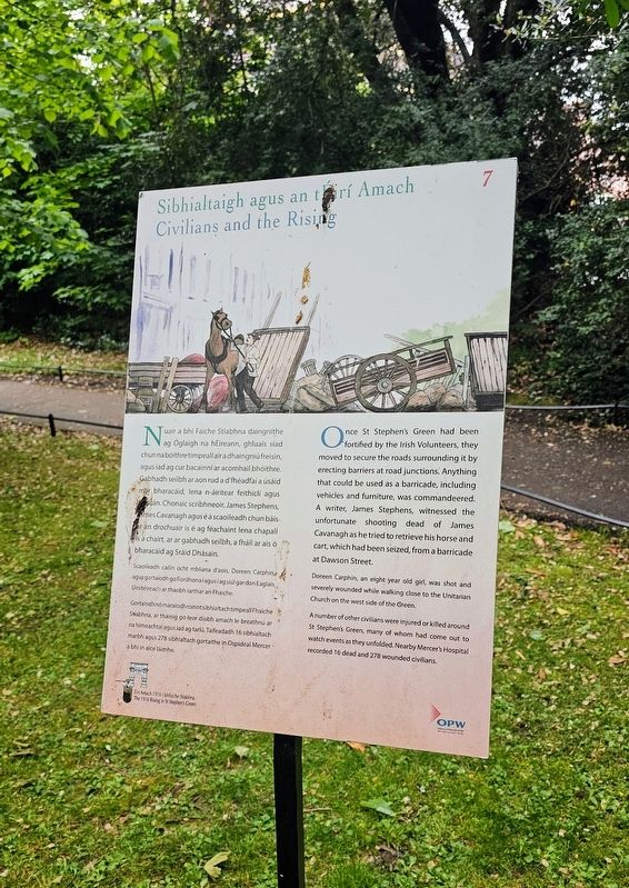 Sibhialtaigh agus an tÉirí Amach / Civilians and the Rising Marker. Click for full size. Sibhialtaigh agus an tÉirí Amach / Civilians and the Rising Marker image. Click for full size.
