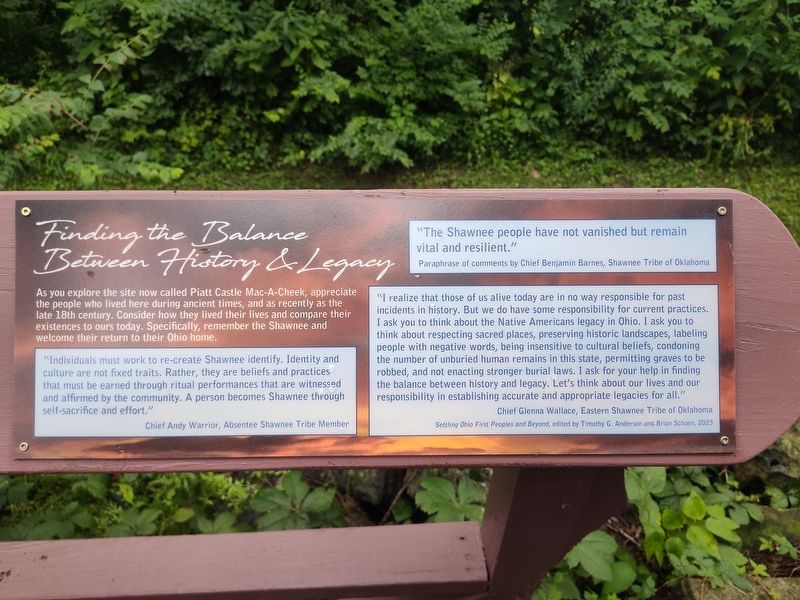 Finding the Balance Between History & Legacy Marker. Click for full size. Finding the Balance Between History & Legacy Marker image. Click for full size.