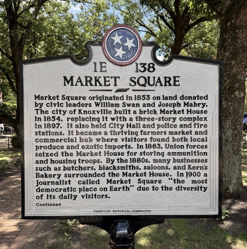 Market Square Marker. Click for full size. Market Square Marker image. Click for full size.