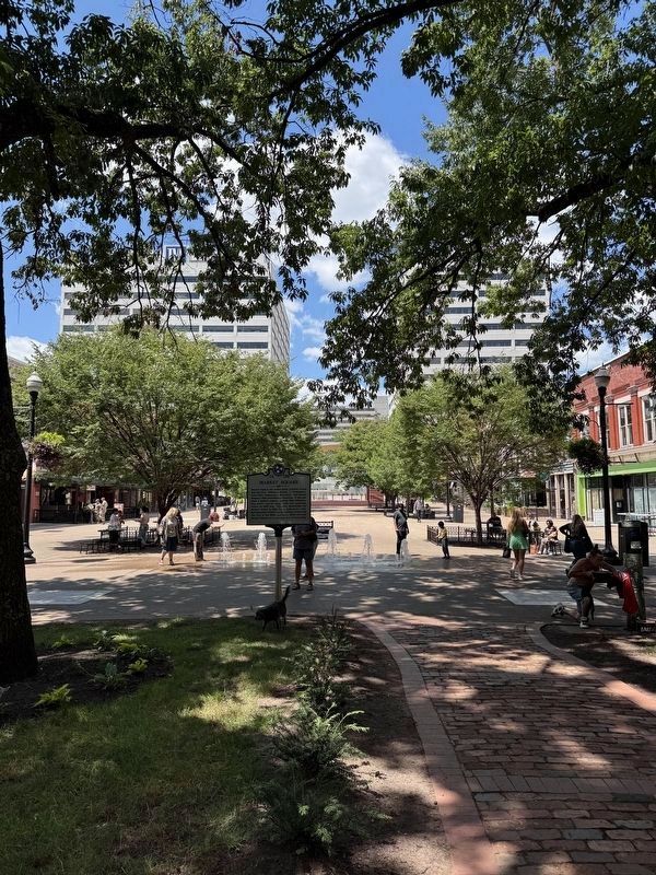 Market Square Marker facing north.. Click for full size. Market Square Marker facing north. image. Click for full size.