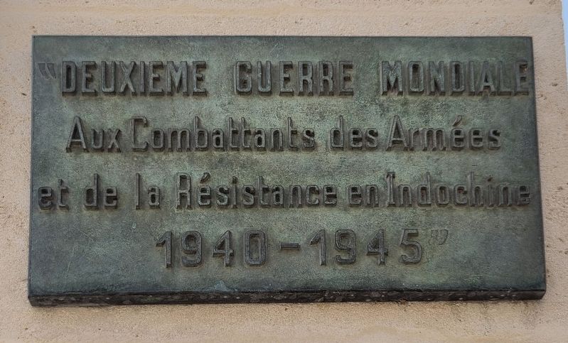 Deuxième Guerre mondiale / Second World War Marker. Click for full size. Deuxième Guerre mondiale / Second World War Marker image. Click for full size.