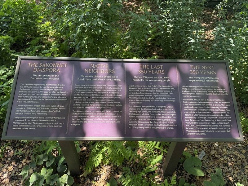 The Sakonnet Diaspora Marker image. Click for full size.