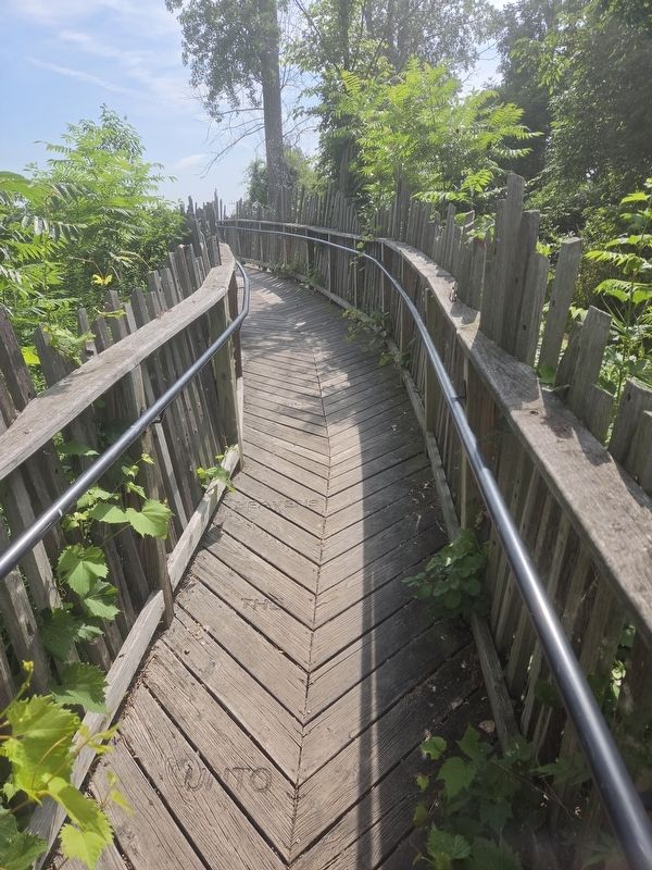 Boardwalk leading to The Feather. Click for full size. Boardwalk leading to The Feather image. Click for full size.