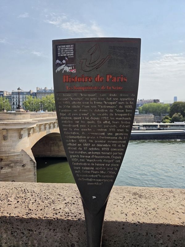 Les bouquinistes de la Seine / The Booksellers of the Seine Marker. Click for full size. Les bouquinistes de la Seine / The Booksellers of the Seine Marker image. Click for full size.