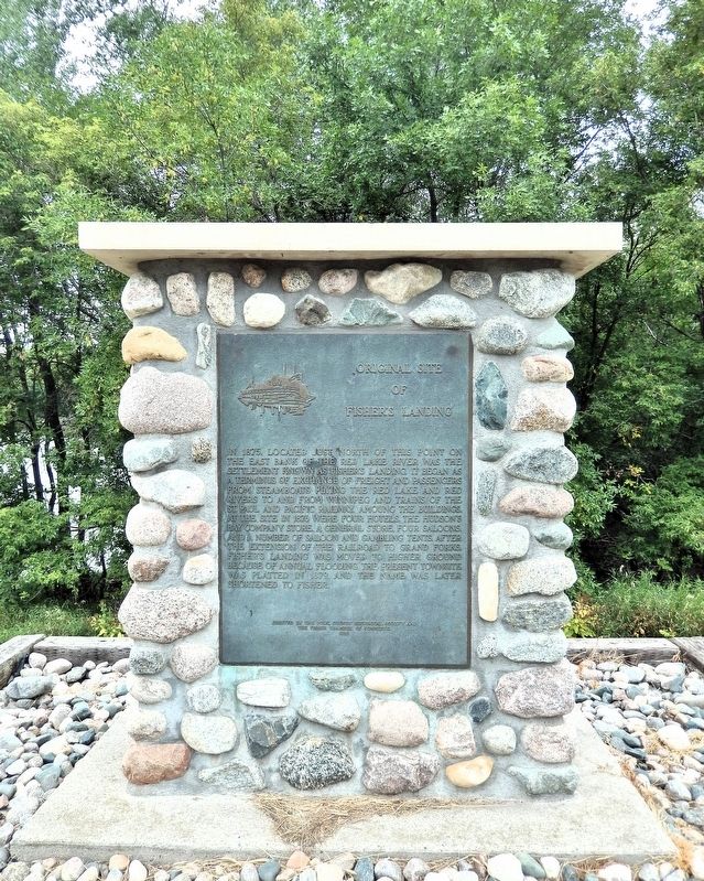 Original Site of Fisher's Landing Marker. Click for full size. Original Site of Fisher's Landing Marker image. Click for full size.