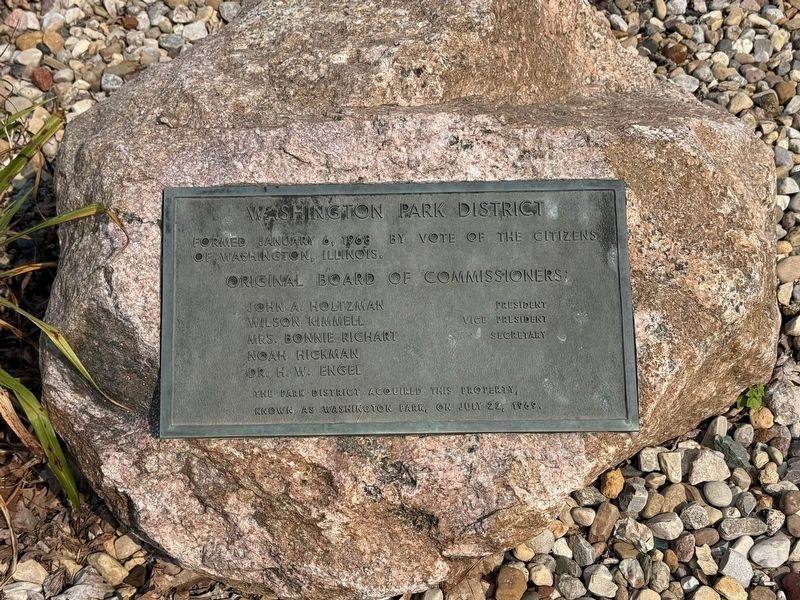 Washington Park District Marker. Click for full size. Washington Park District Marker image. Click for full size.