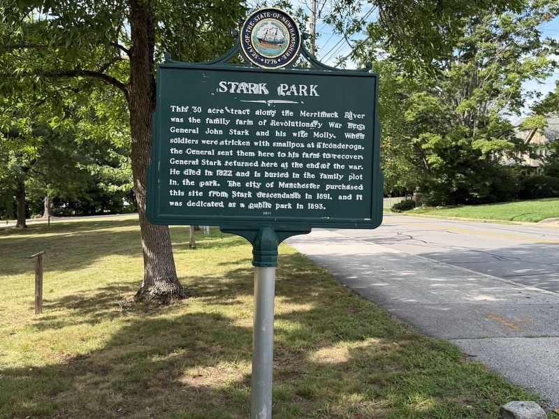 Stark Park Marker. Click for full size. Stark Park Marker image. Click for full size.