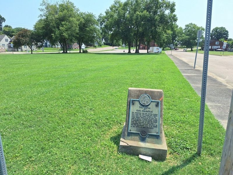 The Battle of Cape Girardeau Marker. Click for full size. The Battle of Cape Girardeau Marker image. Click for full size.