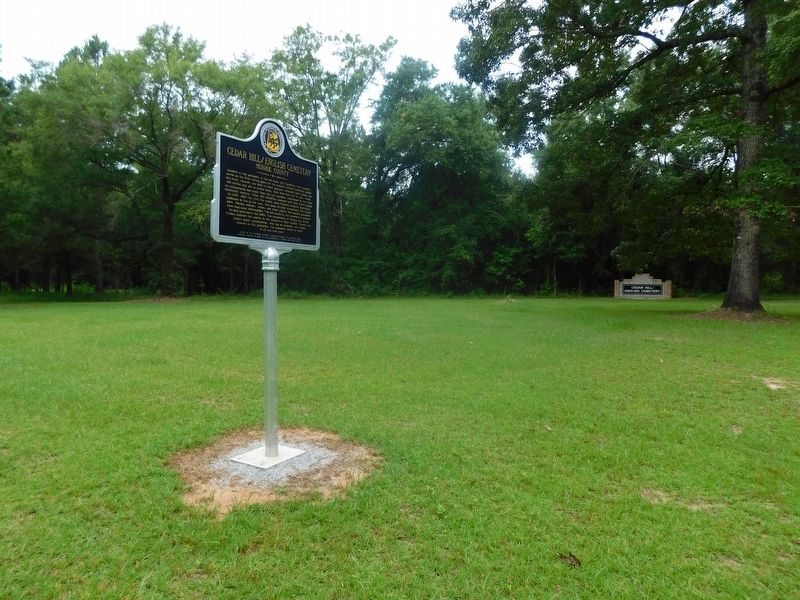 Cedar Hill/English Cemetery & Marker. Click for full size. Cedar Hill/English Cemetery & Marker image. Click for full size.