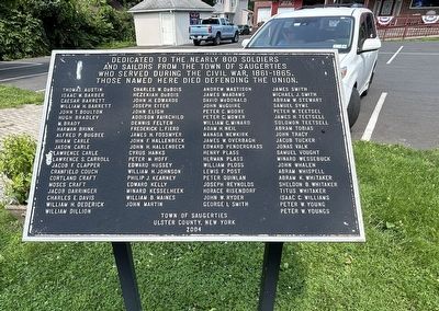 Dedicated To The Civil War Soldiers And Sailors Marker. Click for full size. Dedicated To The Civil War Soldiers And Sailors Marker image. Click for full size.