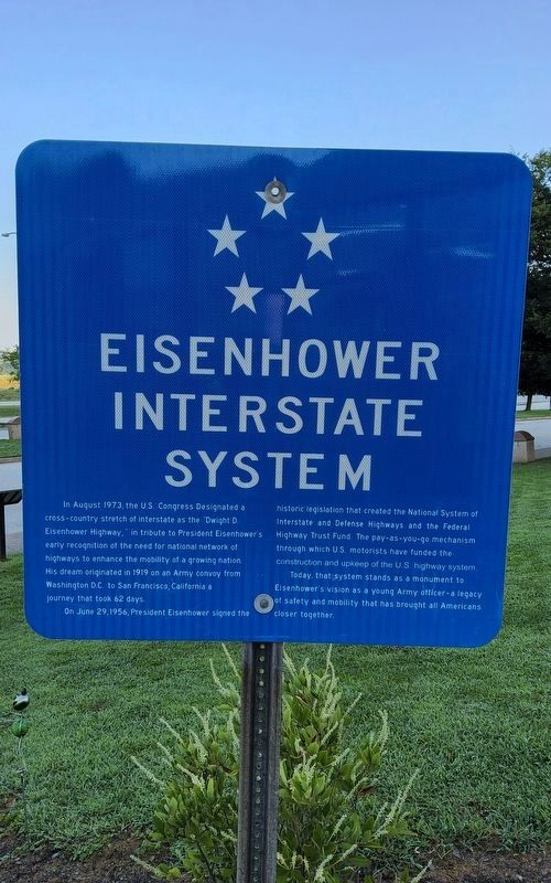 Eisenhower Interstate System Marker image. Click for full size.
