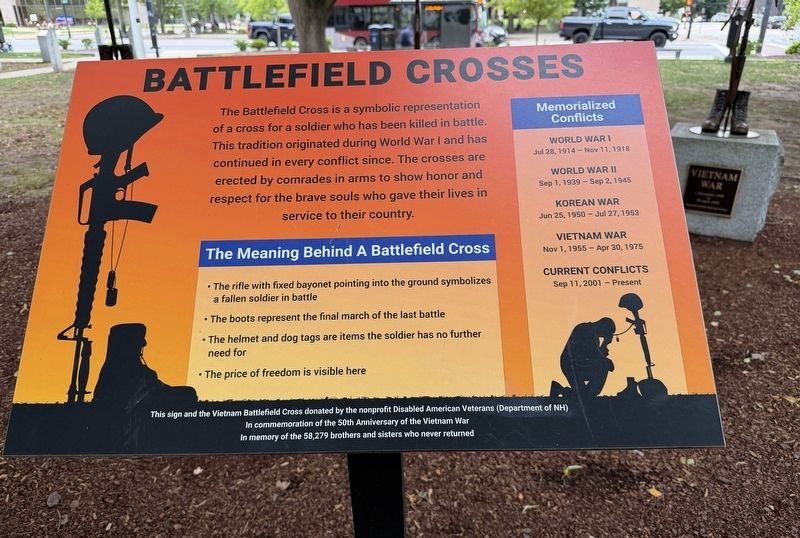 Battlefield Crosses Marker. Click for full size. Battlefield Crosses Marker image. Click for full size.