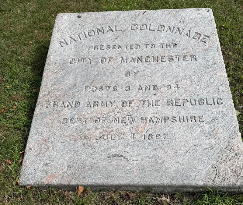 National Colonnade Marker. Click for full size. National Colonnade Marker image. Click for full size.