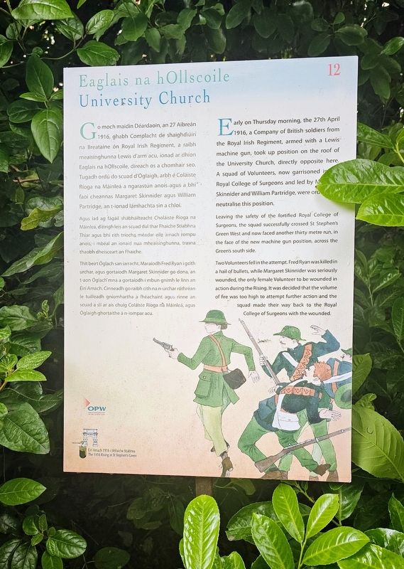 Eaglais na hOllscoile / University Church Marker. Click for full size. Eaglais na hOllscoile / University Church Marker image. Click for full size.
