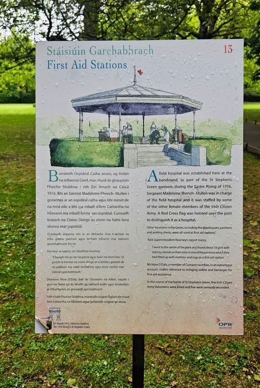 Stáisiúin Garchabhrach / First Aid Stations Marker. Click for full size. Stáisiúin Garchabhrach / First Aid Stations Marker image. Click for full size.