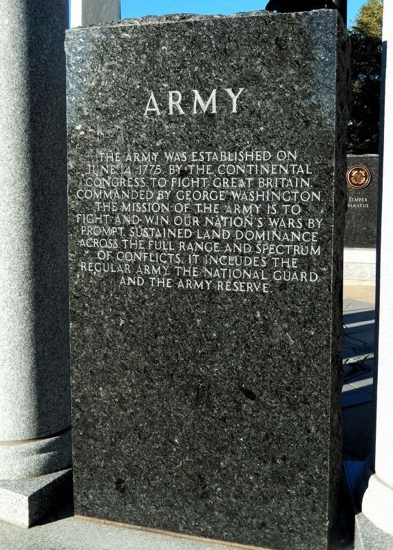 Rice County Veterans Memorial<br>Army image. Click for full size.