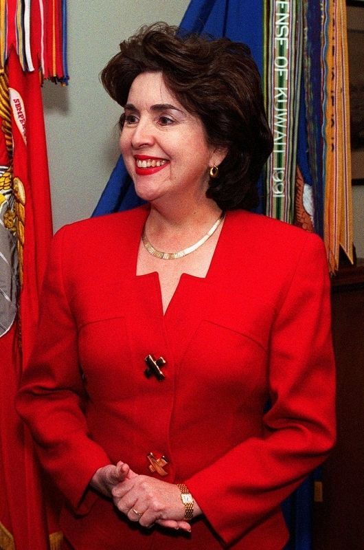 Puerto Rican Governor Sila Calderon at the Pentagon image. Click for more information.