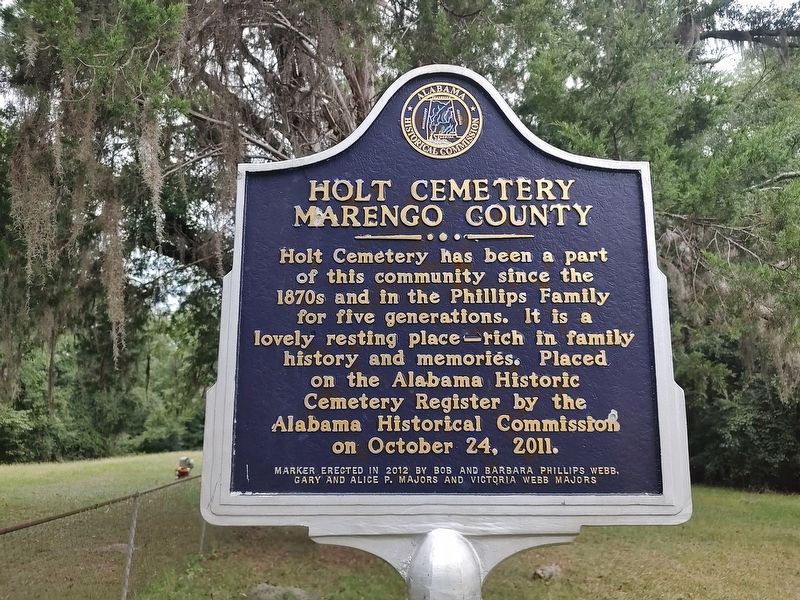 Holt Cemetery Marker. Click for full size. Holt Cemetery Marker image. Click for full size.